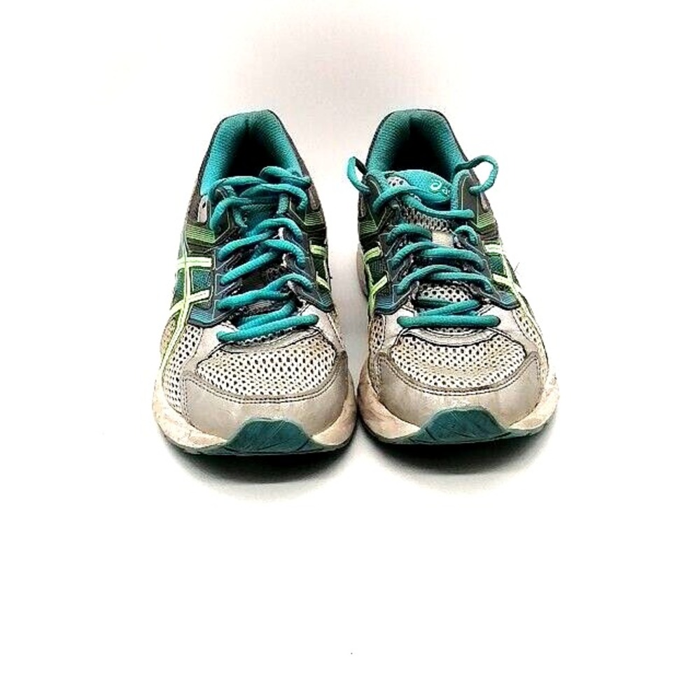Asics Womens Sneakers Gel Contend 3 Gray Blue Lace Up Running Shoes Padded 7